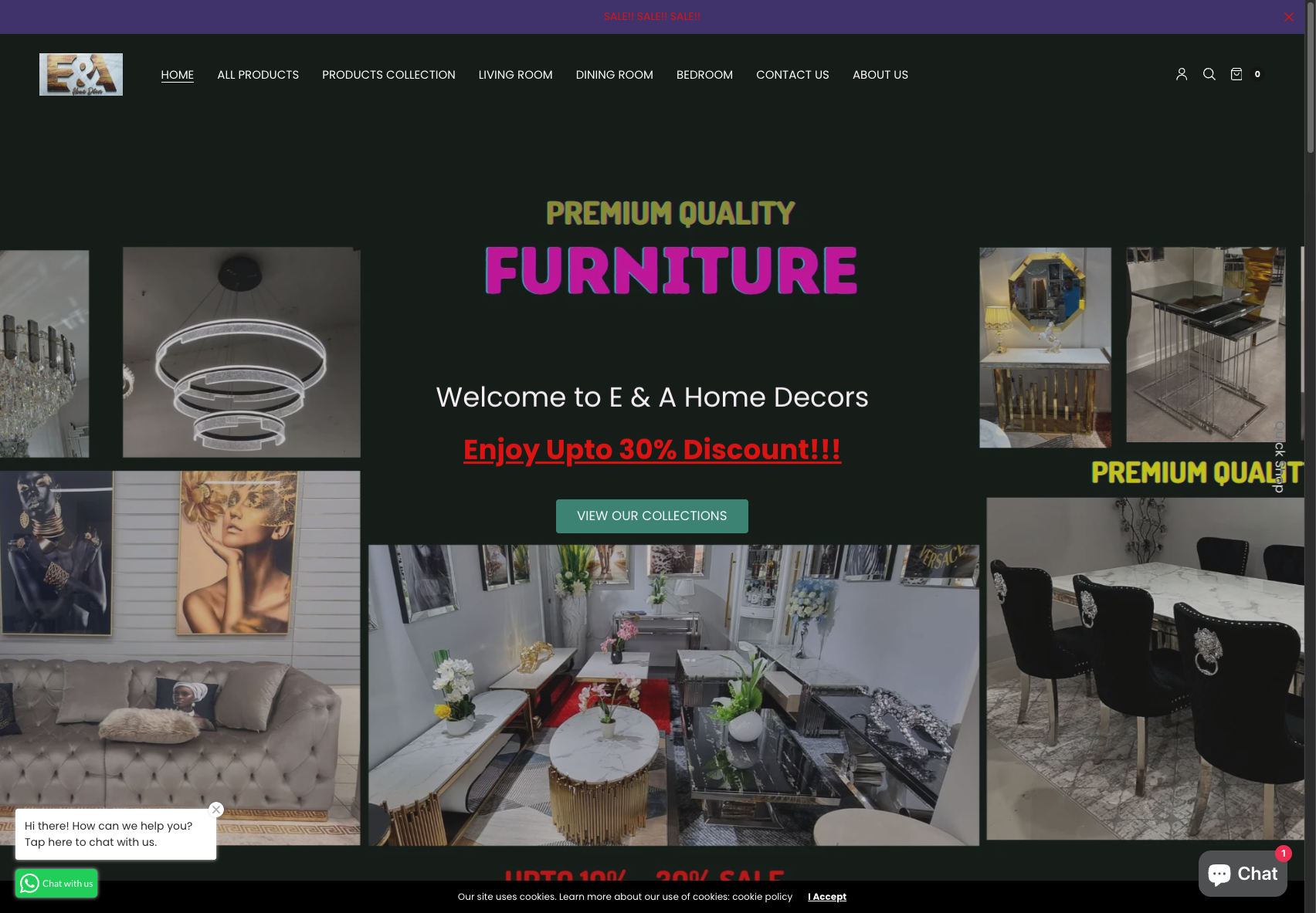 E and A Home Decor screenshot