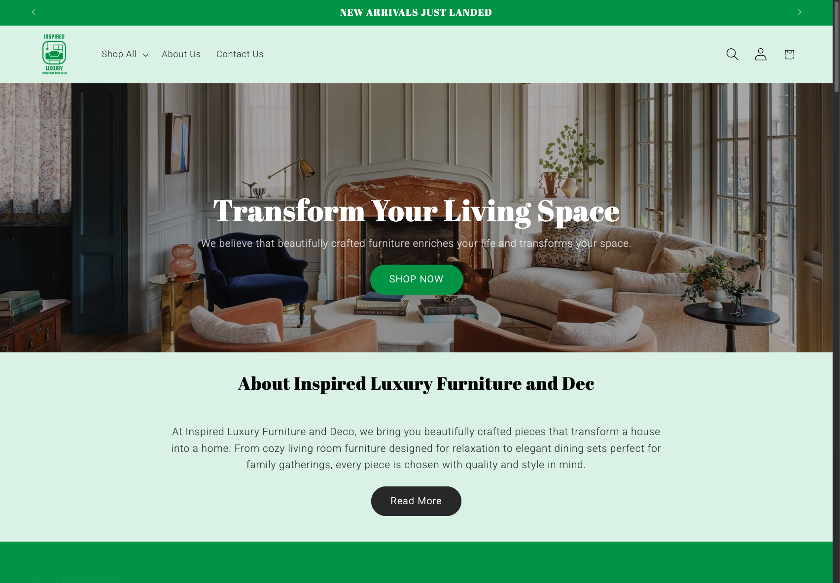 Inspired Luxury Furniture and Deco screenshot