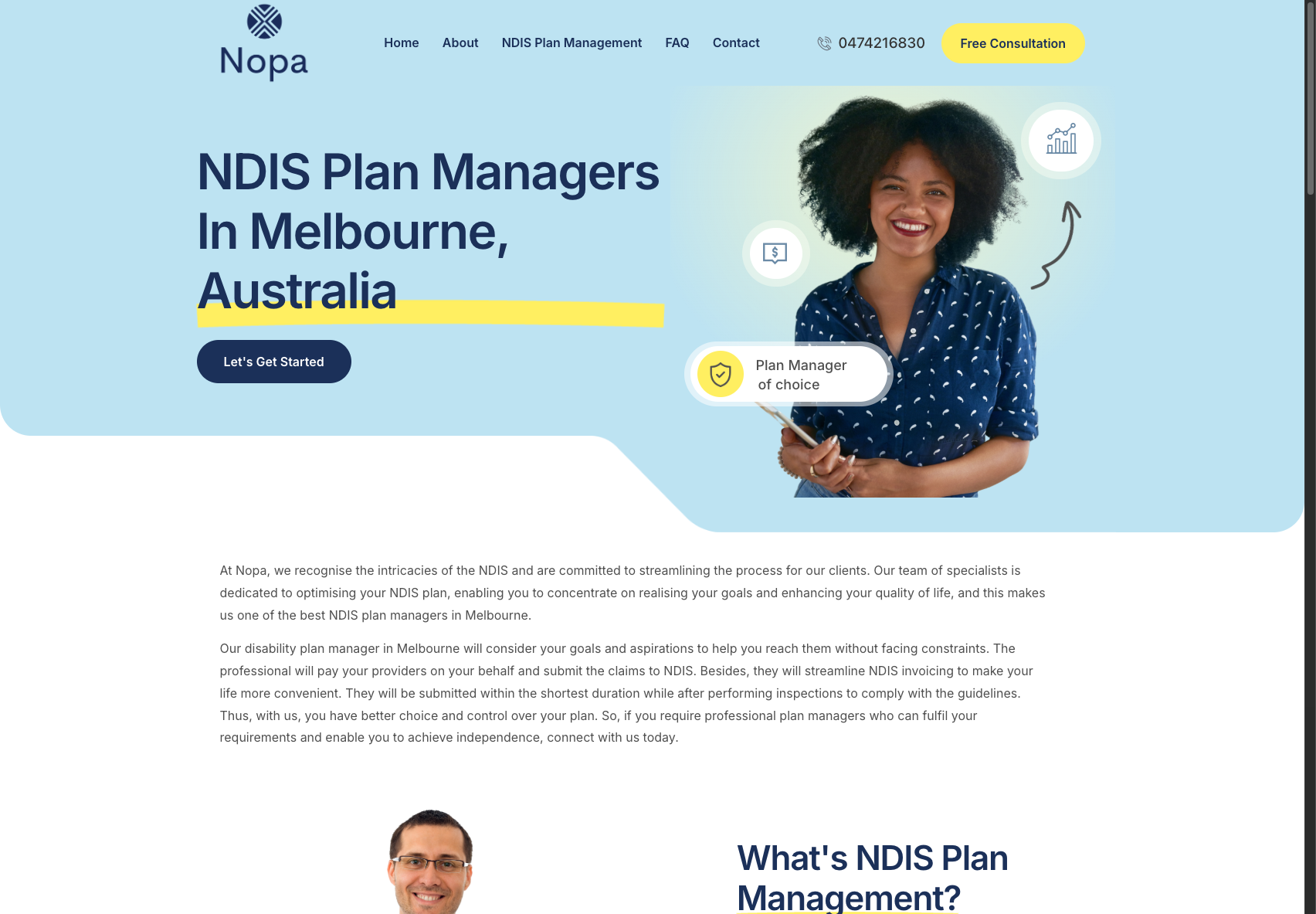 Nopa Plan Management screenshot